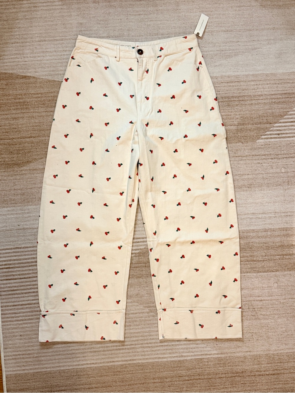 Pilcro Kayden High-Rise Carpenter Barrel Pants | Tall | NWT | Cherry | Denim - Picture 3 of 15